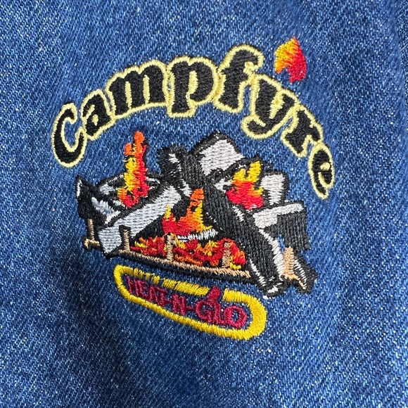 Vintage 3 Rivers denim bomber jacket men’s size Medium, snap closure, lined - Picture 3 of 10